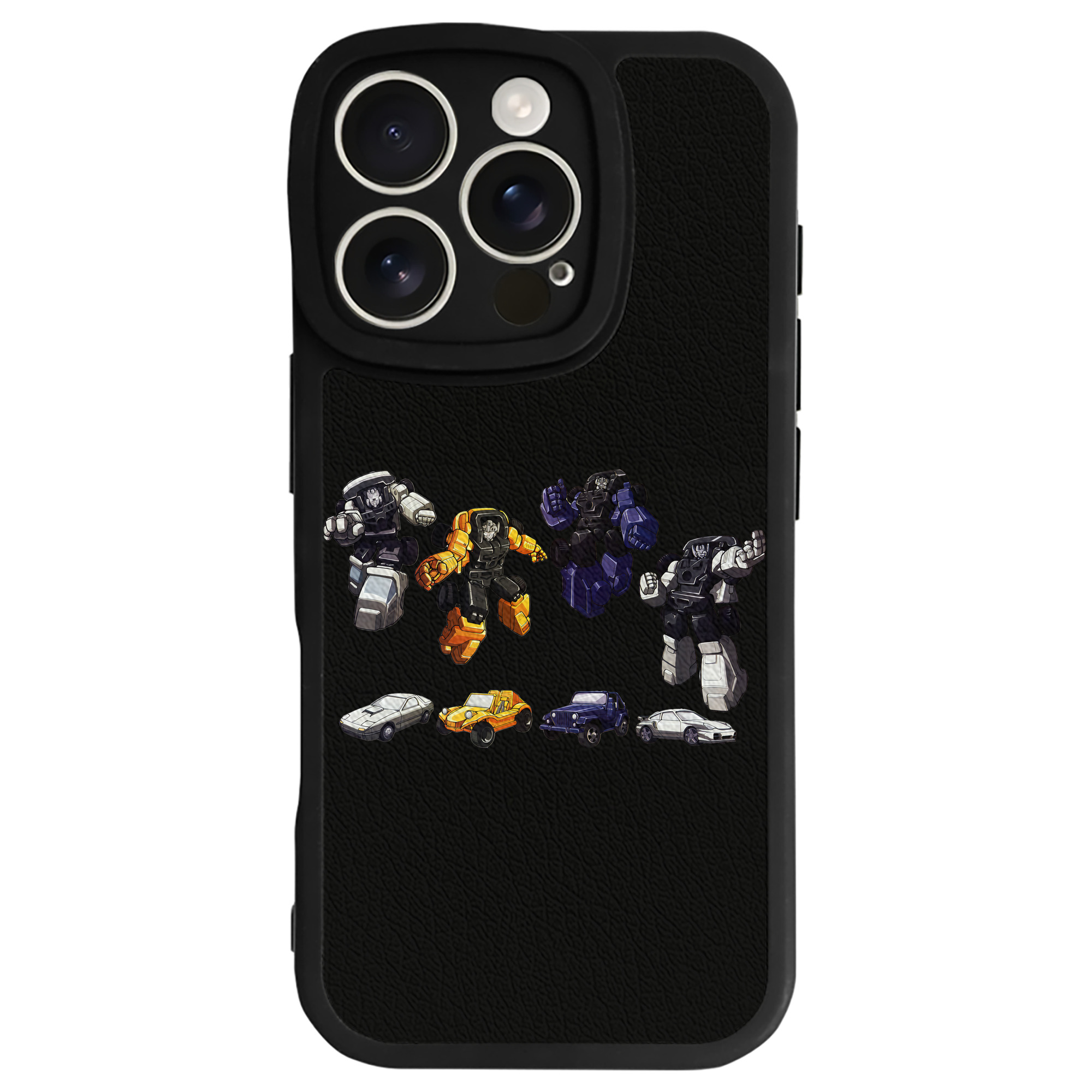 （画像用） Transformers トランスフォーマー 【iPhone 16シリーズ対応】シリコンスマホケース（レザー調） 材質：シリコン